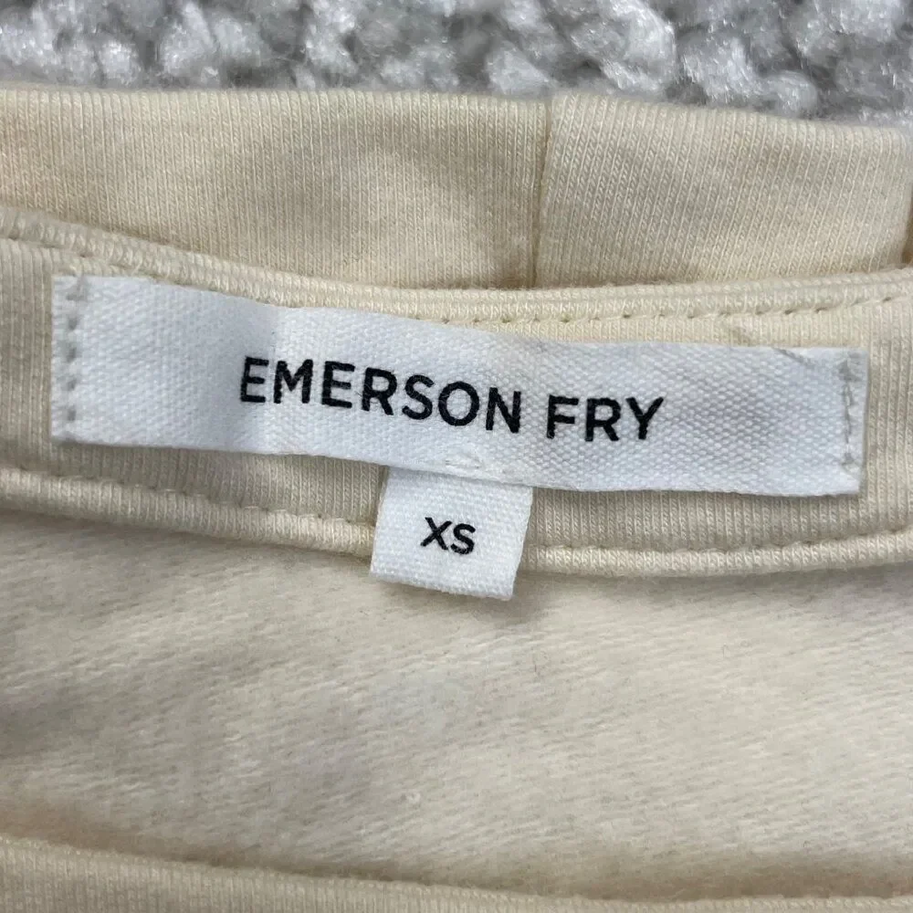 Emerson Fry Alice Sweater Dress Cream Ivory Womens XS